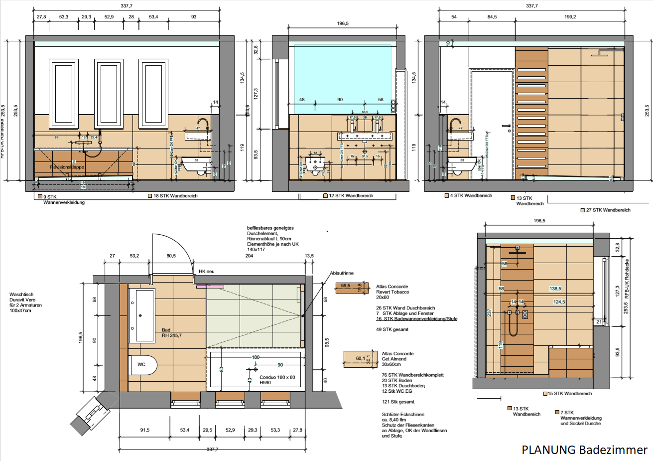Badezimmer – Idee•Konzept•Planung•Visualisierung
